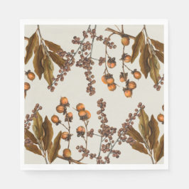 Herfst Herfst Waterverf bladeren Servet