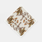 Herfst Herfst Waterverf bladeren Servet (Hoek)