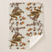 Herfst Herfst Waterverf bladeren Sherpa Deken (Voorkant)