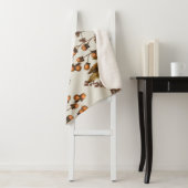 Herfst Herfst Waterverf bladeren Sherpa Deken (In situ)