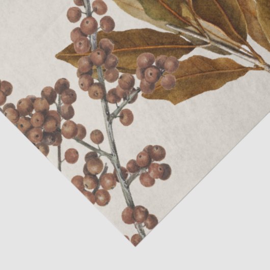 Herfst Herfst Waterverf bladeren Tissuepapier (Detail)