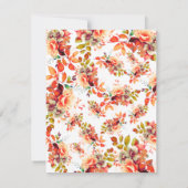 Herfst Herfst Waterverf Bloemen 90ste Verjaardag M Kaart (Achterkant)