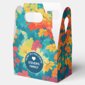 Herfst herfst waterverf bloemenfeest baby shower,  bedankdoosjes (Geopend)