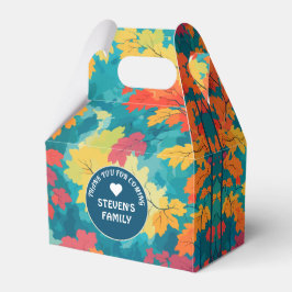 Herfst herfst waterverf bloemenfeest baby shower,  bedankdoosjes