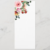 Herfst Herfst Waterverf Bloemenroest Goud Zonneblo Programmakaart (Achterkant)