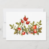 Herfst - Herfst Waterverf Eerste Heilige Communie Kaart (Achterkant)