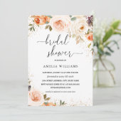 Herfst Herfst Waterverf Flower Vrijgezellenfeest Kaart (Staand voorkant)