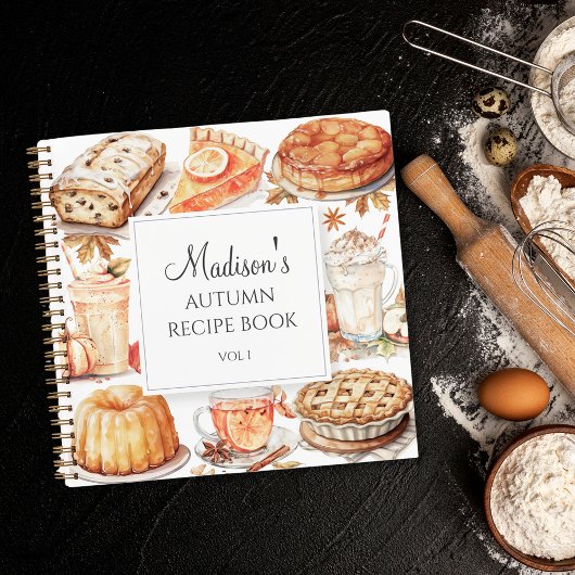 Herfst Herfst Waterverf Recept Kookboek 3 Ring Bin Notitieboek