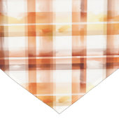 Herfst herfst Waterverf Sinaasappel geruite patroo Korte Tafelloper (Hoek)