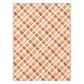 Herfst herfst Waterverf Sinaasappel geruite patroo Tafelkleed (Voorkant)