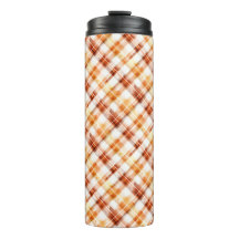 Herfst herfst Waterverf Sinaasappel geruite patroo