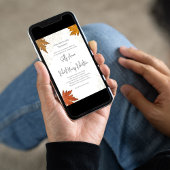 Herfst Herfst Waterverf Verlaat Huwelijk Custom Kaart