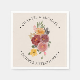 Herfst herfst Wedding   Elegant Servet