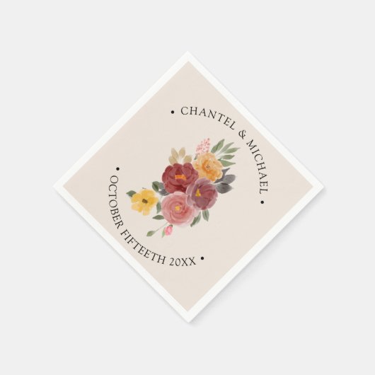 Herfst herfst Wedding | Elegant Servet (Hoek)