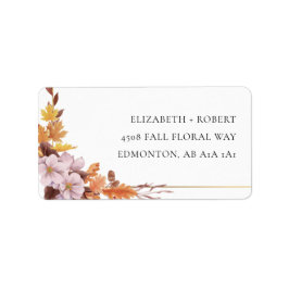 Herfst herfst Wedding Floral Kindly Reply Script Etiket