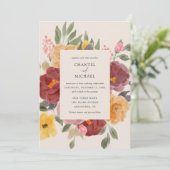 Herfst herfst Wedding | Kaart (Staand voorkant)