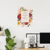 Herfst herfst Wedding | Poster Welkomstteken (Thuiskantoor)