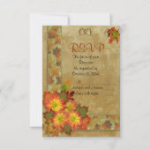 Herfst herfst Wedding RSVP-reactiekaart RSVP Kaartje (Voorkant)