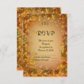 Herfst herfst Wedding RSVP-reactiekaart RSVP Kaartje (Voorkant / Achterkant)