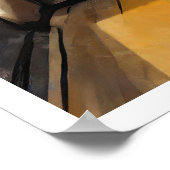 Herfst / Herfst Wijngaard uitzicht van een Window Poster (Hoek)