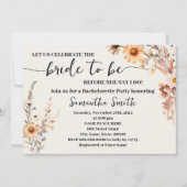 Herfst Herfst Wildbloemen Vrijgezellenfeest Boho C Kaart (Voorkant)