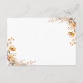 Herfst Herfst Wildflower Crest Wedding Details Informatiekaartje (Achterkant)
