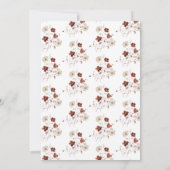 Herfst Herfst Wildflower Pompoen Baby shower Kaart (Achterkant)