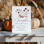 Herfst Herfst Wildflower Pompoen Baby shower Kaart