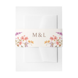 Herfst Herfst Wildflowers Wedding Uitnodigingen Wikkel