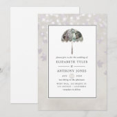  herfst - Herfst witte bruiloft Kaart (Voorkant / Achterkant)