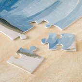 Herfst Herfst Witte Kat met Pompoenen Legpuzzel (Zijkant)