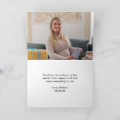 Herfst herfst witte pompoen groen foto bedankkaart (Binnen)