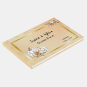 Herfst herfst witte pompoen roest bruiloft gastenboek (Hoek)