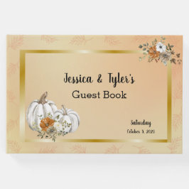 Herfst herfst witte pompoen roest bruiloft gastenboek