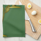 Herfst herfst - Zonnebloemontwerp Theedoek (Quarter Fold)