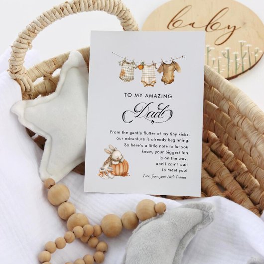 Herfst Herfst Zwangerschap onthullen aan de man Aankondiging