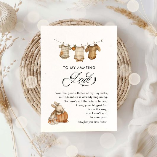 Herfst Herfst Zwangerschap onthullen aan de man Aankondiging