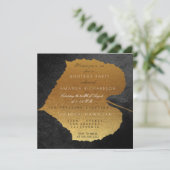 Herfst Herfst Zwart Gouden Bladeren Verjaardagsfee Kaart (Staand voorkant)