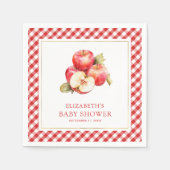 Herfst herfstappel van ons Baby shower Servet (Voorkant)