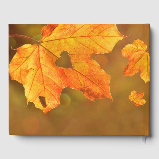 Herfst | Herfstbegrafenis in liefdevolle herinneri Gastenboek (Achterkant)