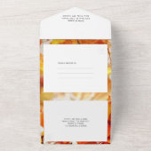 Herfst herfstbladeren Alles in één bruiloft uitnod All In One Uitnodiging (Buitenkant)