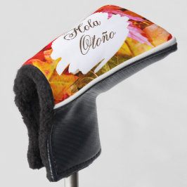 Herfst herfstbladeren bruin groen Sinaasappel golf Golfheadcover