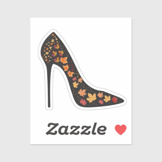 herfst herfstbladeren hakken mode sticker (Vel)