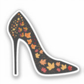 herfst herfstbladeren hakken mode sticker (Voorkant)