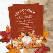 Herfst herfstbladeren laten Thanksgiving verzamele Kaart