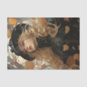 Herfst herfstbladeren  Meisje Oogst Decoupage Tissuepapier (Voorkant)