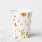 Herfst herfstbladeren | papieren bekers (Achterkant)