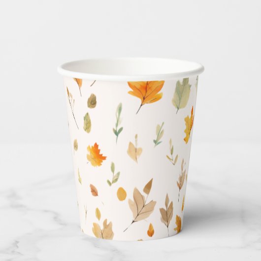 Herfst herfstbladeren | papieren bekers (Achterkant)