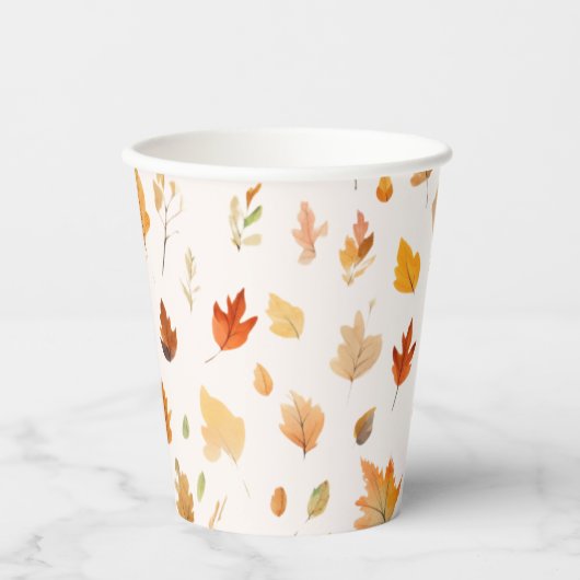 Herfst herfstbladeren | papieren bekers (Voorkant)