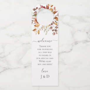 Herfst Herfstbladeren Rustieke Landelijke Boho Bru Flessenhanger
